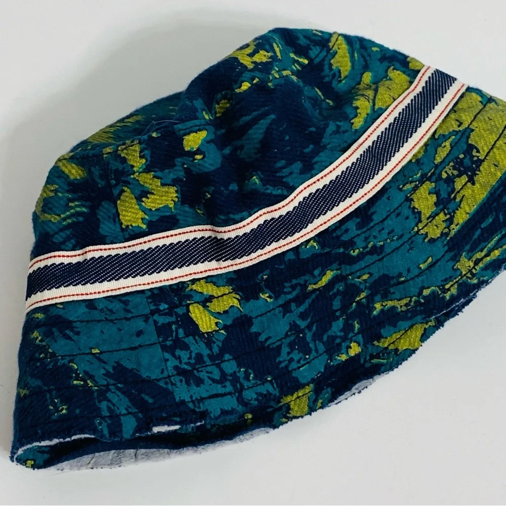 Kapital K Infant Boys Blue and Green Bucket Hat Size Small NWT